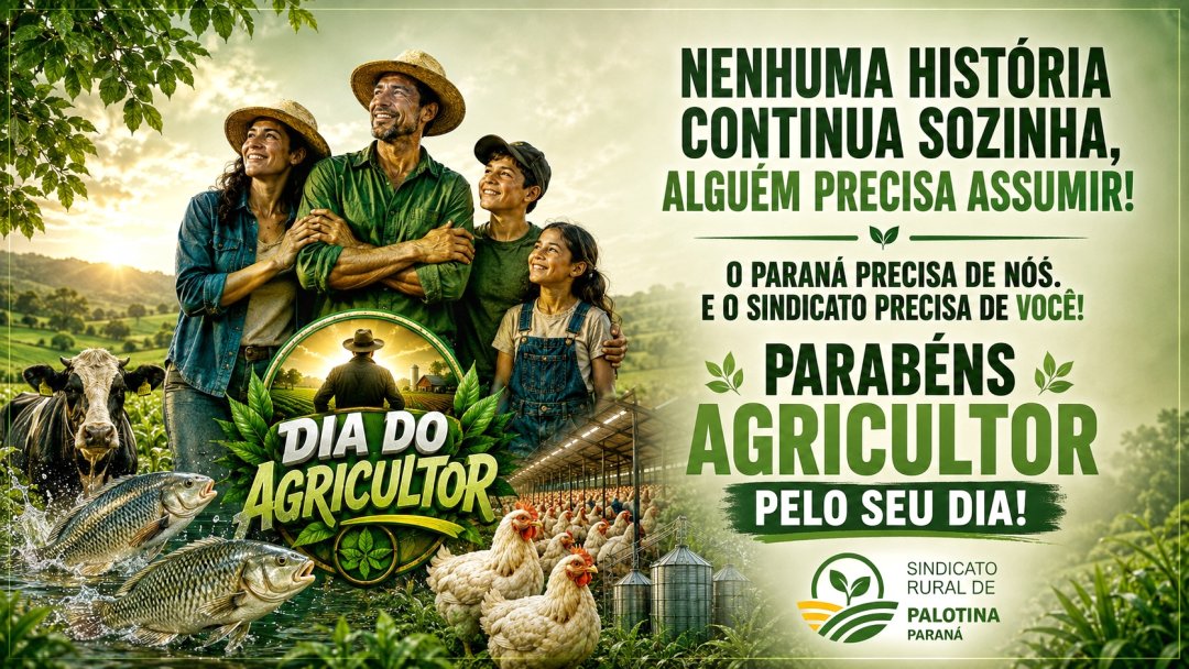 Parabéns Agricultor! Comemoramos juntos nossas conquistas no campo!